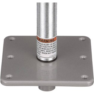 Swivl-Eze Lock'N-Pin 3/4 - Pied de siège aluminium - non fileté