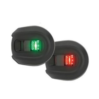 LightArmor - feu de navigation - vertical - noir - ovale rouge et vert