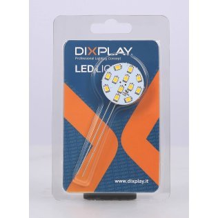 Ampoule G4 horizontale 8-35V 2W - 12 LED blanc chaud - ø30mm