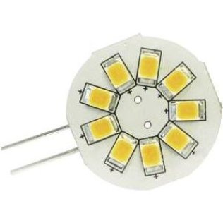 Ampoule G4 verticale 8-35V 1,5W - 9 LED blanc chaud - ø23mm