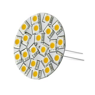 Ampoule G4 verticale 8-35V 3W - 21 LED blanc froid - ø35mm