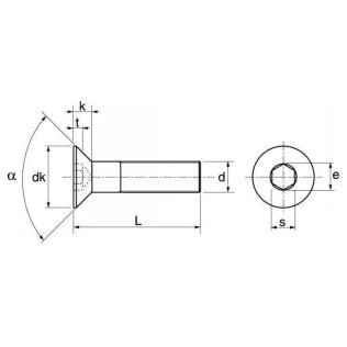 ISO 10642 - A4 M 5x30 F/T - VMTFHC Vis à tête fraisée HC