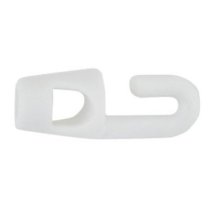 Crochet plastique ø4mm - blanc (vrac)