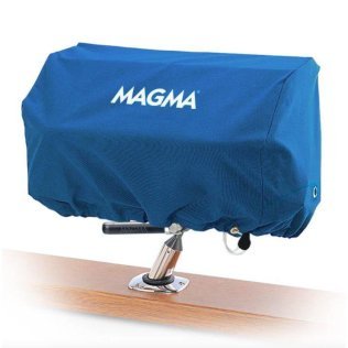 Housse bleue pour barbecue rectangulaire 23x46cm