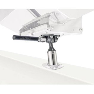 Fixation porte-canne ajustable 360° pour barbecue rectangulaire