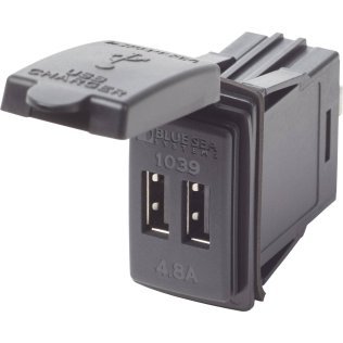Prise tableau dual USB chargeur - 12/24V