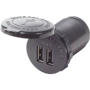 Prise double USB 4.8A avec détection de périphérique
