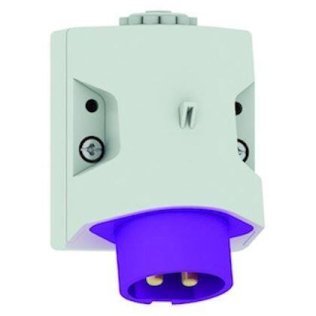 Low socle de connecteur saillie - 24V - 16A - 2P