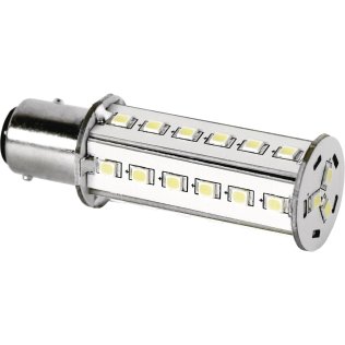 Ampoule BAY15D 8-35V 3W - 33 LED blanc froid - ø22x68mm