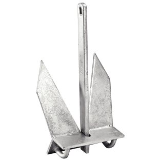 Ancre plate acier galvanisé 14kg