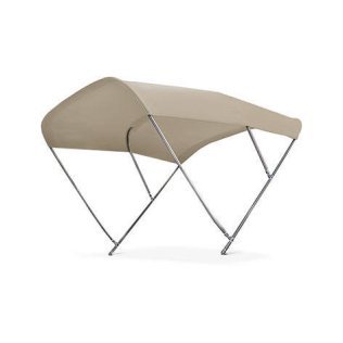 Bimini Biminox 3 arceaux inox 316L 185cm - beige