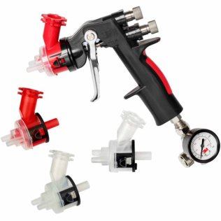 Kit pistolet HGP + Mano + 2 buses Ø1.8 + 2 buses Ø2.0