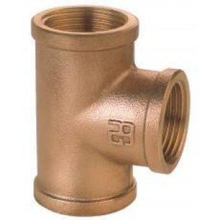 Raccord en Té - FFF - bronze - 3/8''