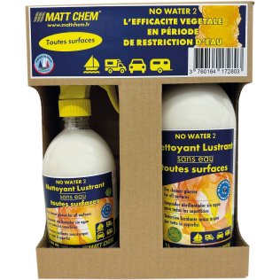 Nettoyant lustrant sans eau Matt Chem NO WATER 2 kit complet