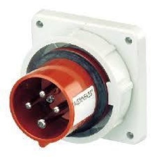Socle connecteur semi-encastré 4 pôles 125A - IP67