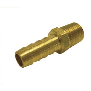 Threaded/barbed fitting - 3/4'' - 16mm - bichromated zinc-plated steel