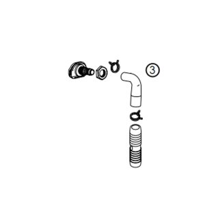 Kit de connexion blanc avec fonction bidet