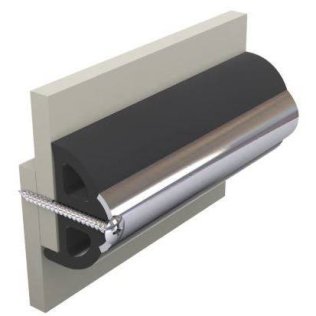 Liston de protection en vinylique, gris foncé, POLY4S, 40 x 31 mm