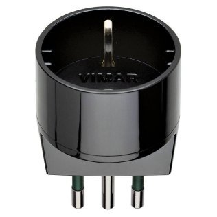 Italy adapter - S11 - P30 - male/female - black
